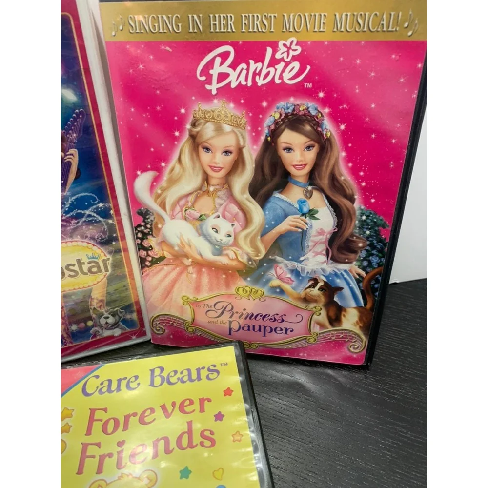 Lot of Barbie and Care Bears Movies